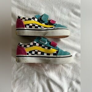 Vans Old Skool Checkerboard Toddler Shoes